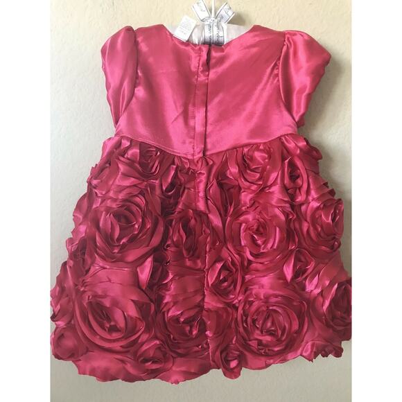 First Impressions Rosette Rose Floral 2 Piece Toddler Girls' Dress Set Size 18M - Picture 4 of 7